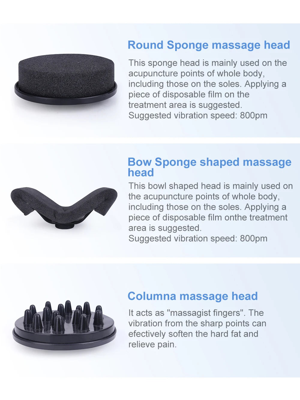 AOKO G5 Vibrating Massage Machine With 5 Massage Heads For Arms Waist Body Massage Anti Cellulite Body Slim Shape for SPA