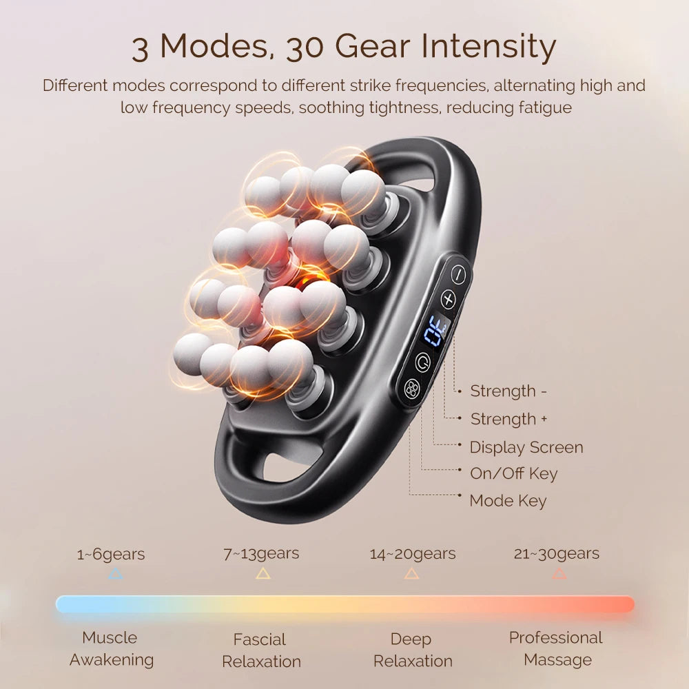 Foreverlily Fascia Massage Gun - 16 Heads For Deep Muscle Pain Relief