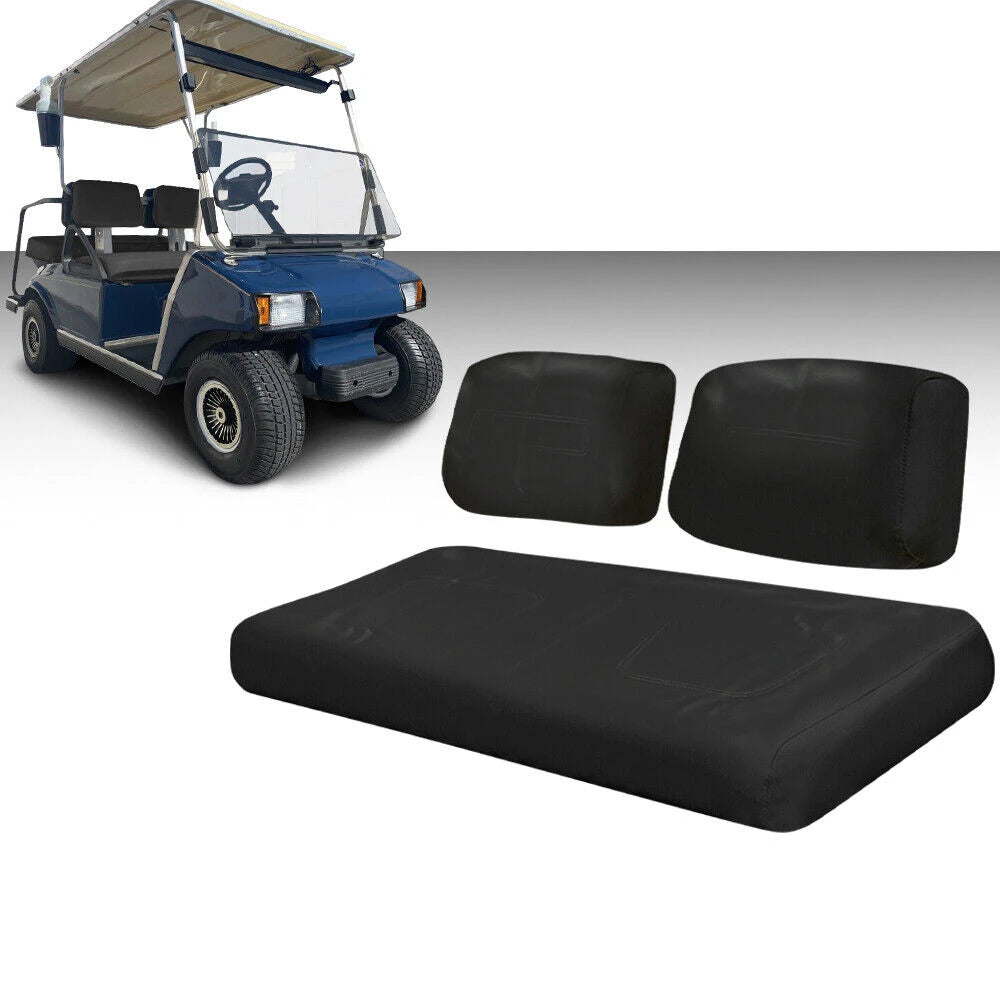 3PCS Front Seat Cover Accessories For Club Car DS 1982-2000.5 Golf Carts Durable Leather Seat Covers Waterproof High Quality