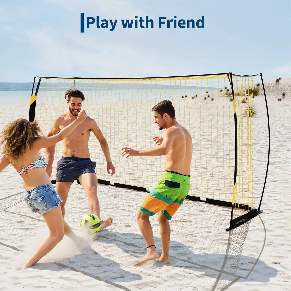 HiMISS Foldable Soccer Goal With Carry Bag For Backyard Training