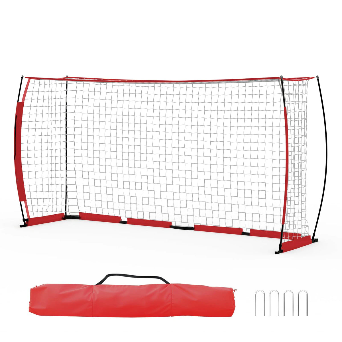HiMISS Foldable Soccer Goal With Carry Bag For Backyard Training