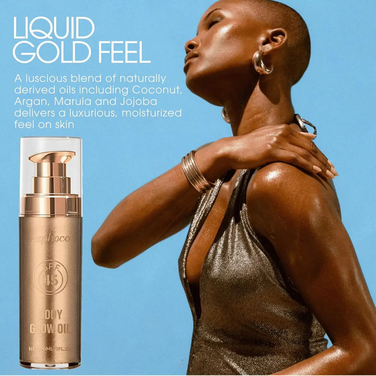 30ML Multi Color Body Shimmer Oil Coconut Fragrance Deep Moisturizing Enhance Smoothness UV Protection Refreshing Body Oil  Coconut Protection Oils