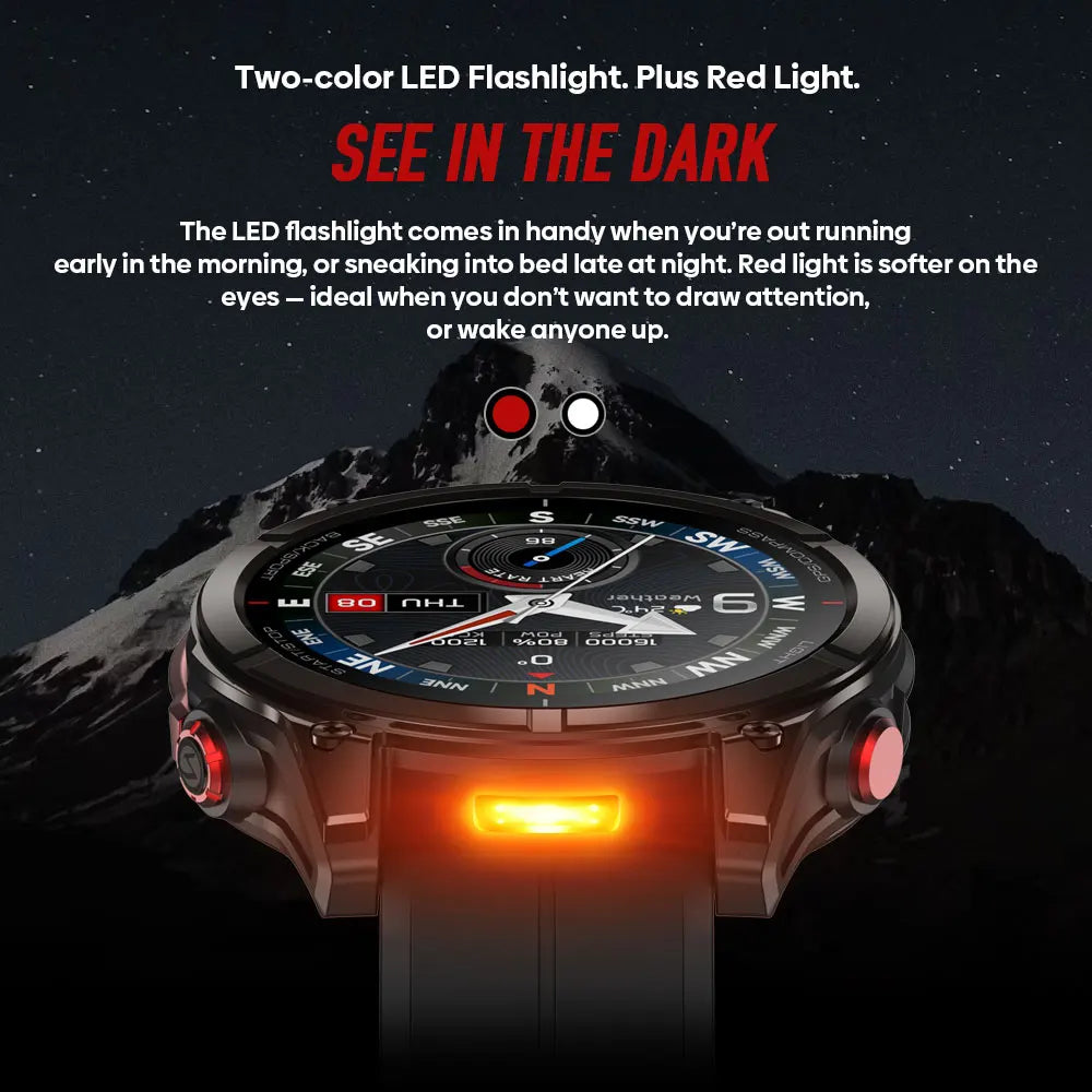 Zeblaze Stratos 4 Pro GPS Rugged Smartwatch With AMOLED Screen