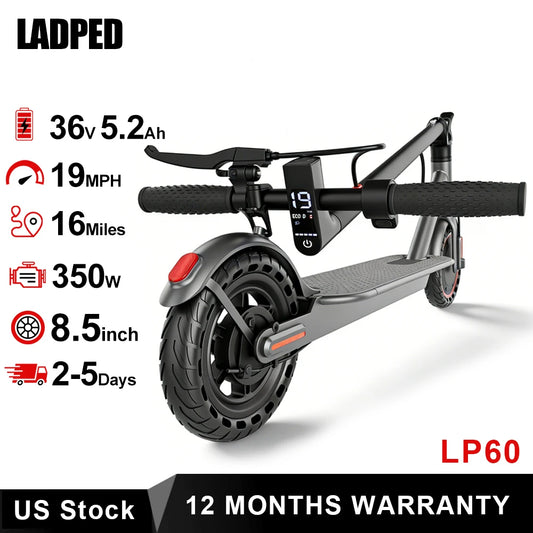Ladped LP60 Electric Scooter - 350W Motor With Foldable Frame