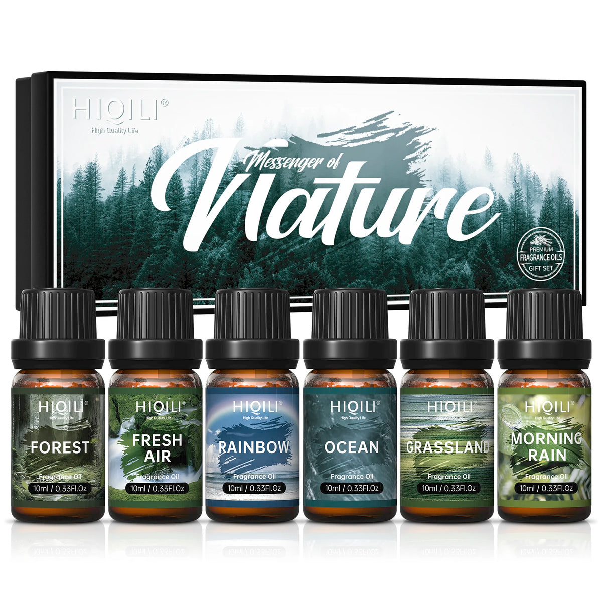 HIQILI Nature Theme Fragrance Oil Gift Set For Aromatherapy