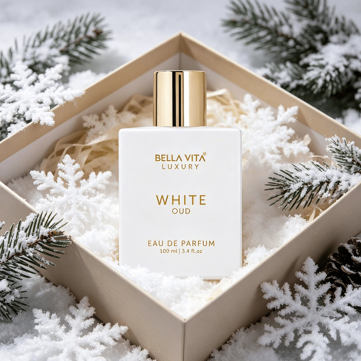 Bella Vita Luxury White Oud Spray - Long Lasting Unisex Woody Fragrance