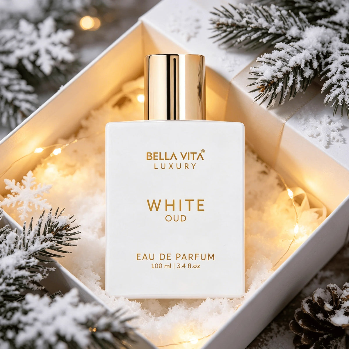 Bella Vita Luxury White Oud Spray - Long Lasting Unisex Woody Fragrance