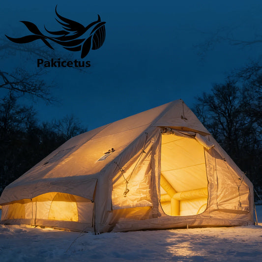 Pakicetus Inflatable Glamping Tent - Easy Setup Weatherproof Shelter