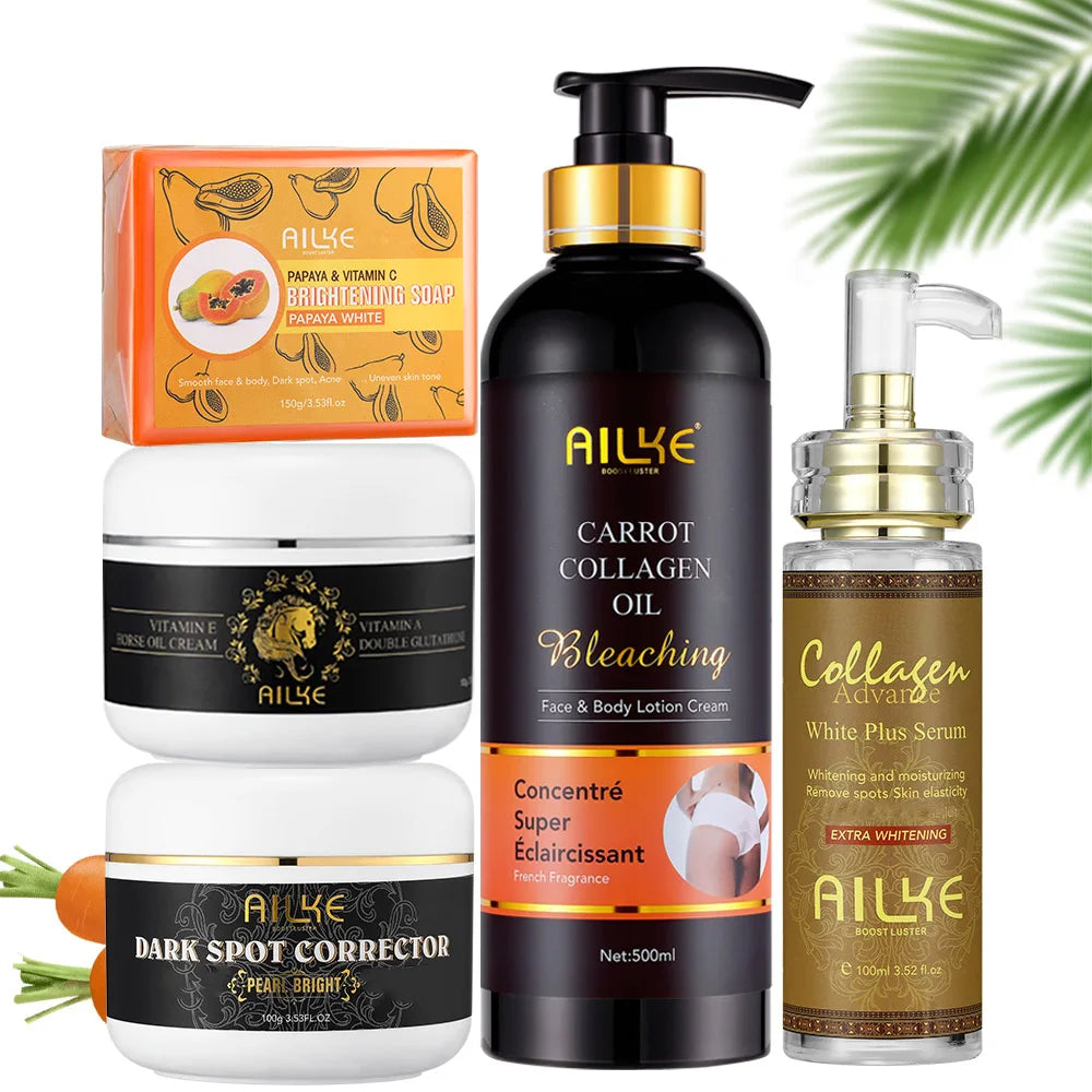 AILKE Collagen Whitening Kit - Fades Dark Spots And Evens Skin Tone